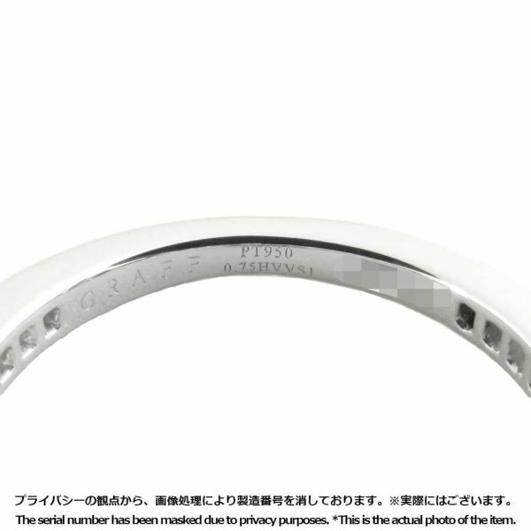 グラフ リング フレーム ラウンド ダイヤモンド 中石 0.75ct Pt950プラチナ サイズ約9号 GRAFF 指輪 GIA鑑定書付き