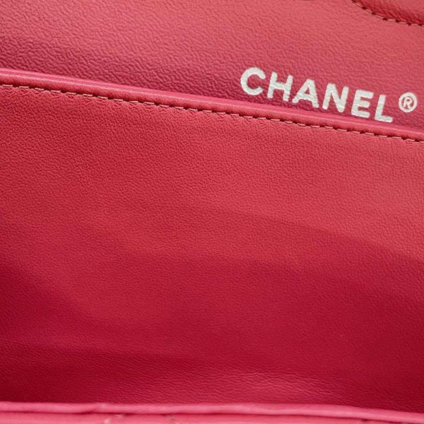 シャネル チェーンショルダーバッグ マトラッセ25 ココマーク ラムスキン ダブルチェーン A01112 CHANEL