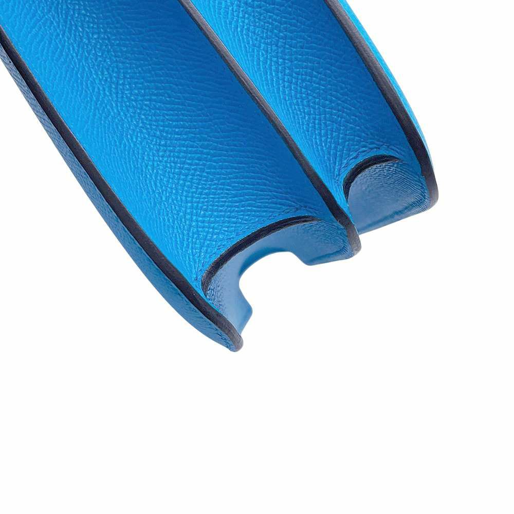 エルメス ショルダーバッグ コンスタンス24  ブルーフリーダ/シルバー金具 エプソン /アリゲーター/リザード Z刻印