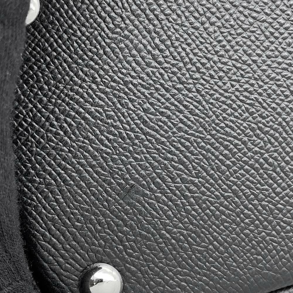 エルメス ハンドバッグ ボリード27 ブラック/シルバー金具 エプソン □Q刻印 HERMES Bolide 2wayショルダーバッグ 黒