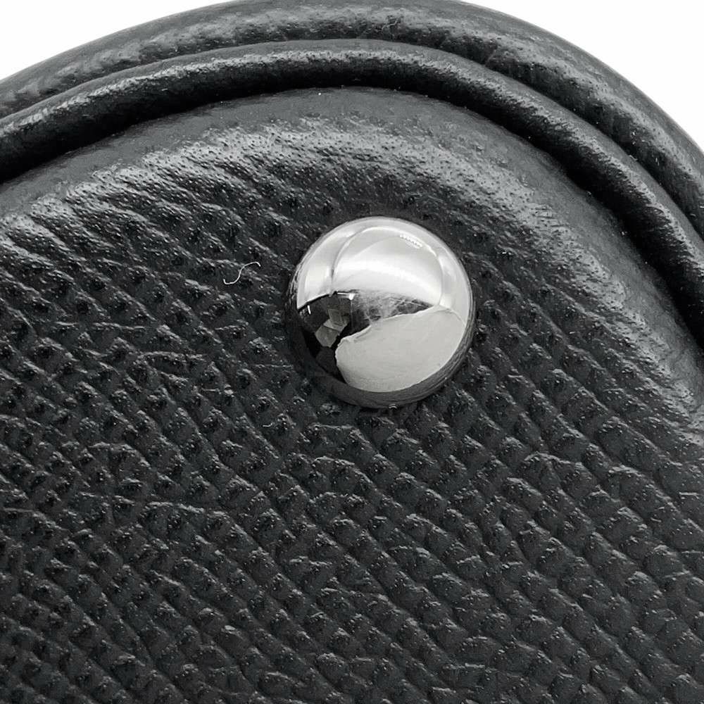 エルメス ハンドバッグ ボリード27 ブラック/シルバー金具 エプソン □Q刻印 HERMES Bolide 2wayショルダーバッグ 黒