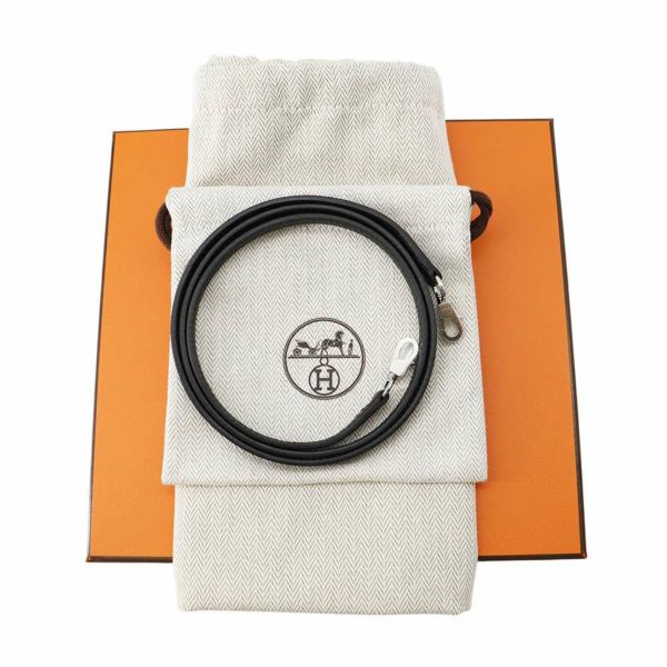 エルメス ハンドバッグ ミニケリー2 外縫い ブラック/シルバー金具 エプソン W刻印 2wayショルダー 黒