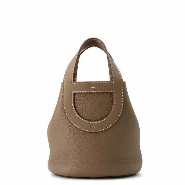 はな　hermes エルメス インザループ 18 エトゥープゴールド エルメス トートバッグ インザループ 18 エトゥープ/ゴールド
