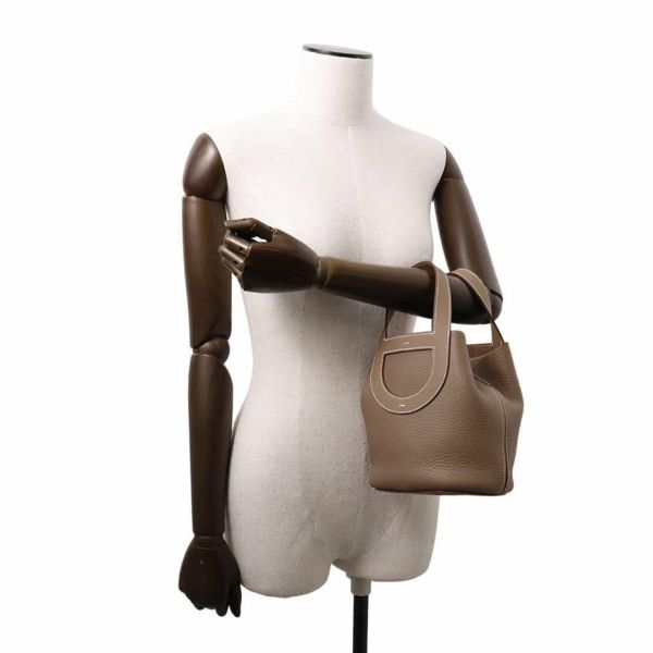 エルメス トートバッグ インザループ 18 エトゥープ/ゴールド金具 トリヨンクレマンス/スイフト W刻印