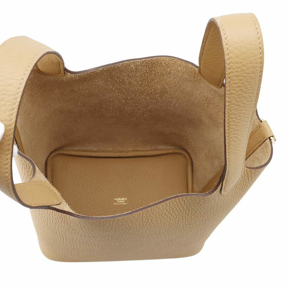 エルメス ハンドバッグ ピコタンロックPM ビスキュイ/ゴールド金具 トリヨンクレマンス K刻印 HERMES トートバッグ