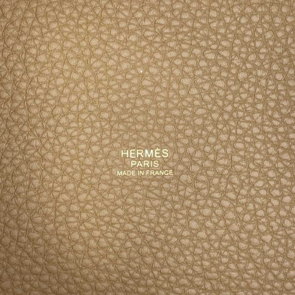 エルメス ハンドバッグ ピコタンロックPM ビスキュイ/ゴールド金具 トリヨンクレマンス K刻印 HERMES トートバッグ