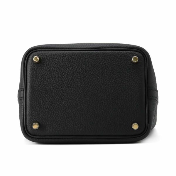 エルメス ハンドバッグ ピコタンロックPM ブラック/ゴールド金具 トリヨンクレマンス K刻印 HERMES トートバッグ 黒