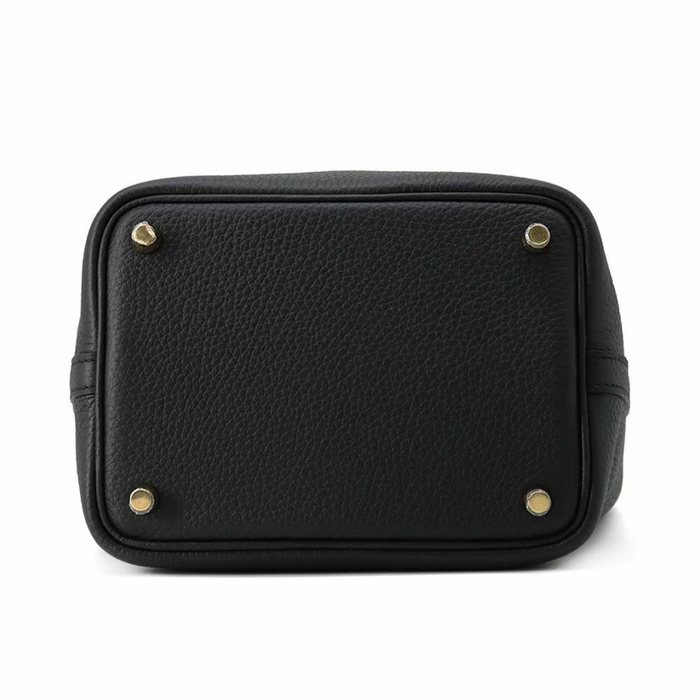 エルメス ハンドバッグ ピコタンロックPM ブラック/ゴールド金具 トリヨンクレマンス K刻印 HERMES トートバッグ 黒