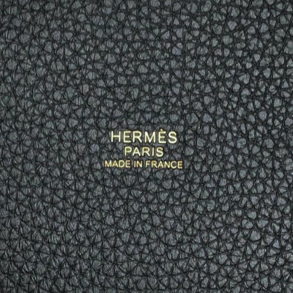 エルメス ハンドバッグ ピコタンロックPM ブラック/ゴールド金具 トリヨンクレマンス K刻印 HERMES トートバッグ 黒