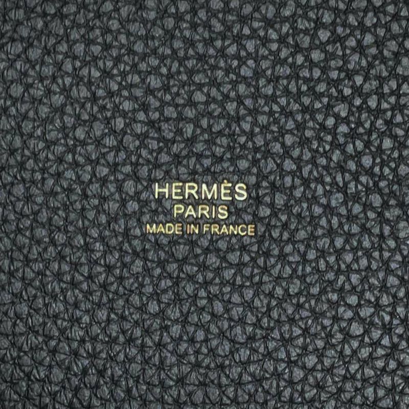 エルメス ハンドバッグ ピコタンロックPM ブラック/ゴールド金具 トリヨンクレマンス K刻印 HERMES トートバッグ 黒