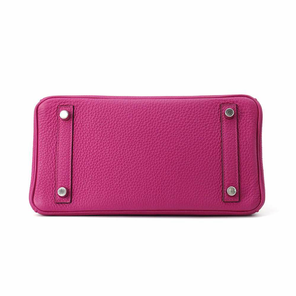 エルメス バーキン25 ローズパープル/シルバー金具 トゴ C刻印 HERMES Birkin ハンドバッグ