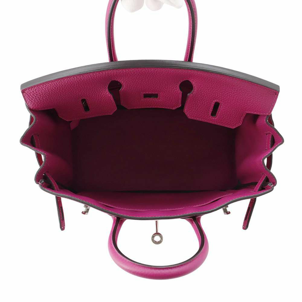 エルメス バーキン25 ローズパープル/シルバー金具 トゴ C刻印 HERMES Birkin ハンドバッグ