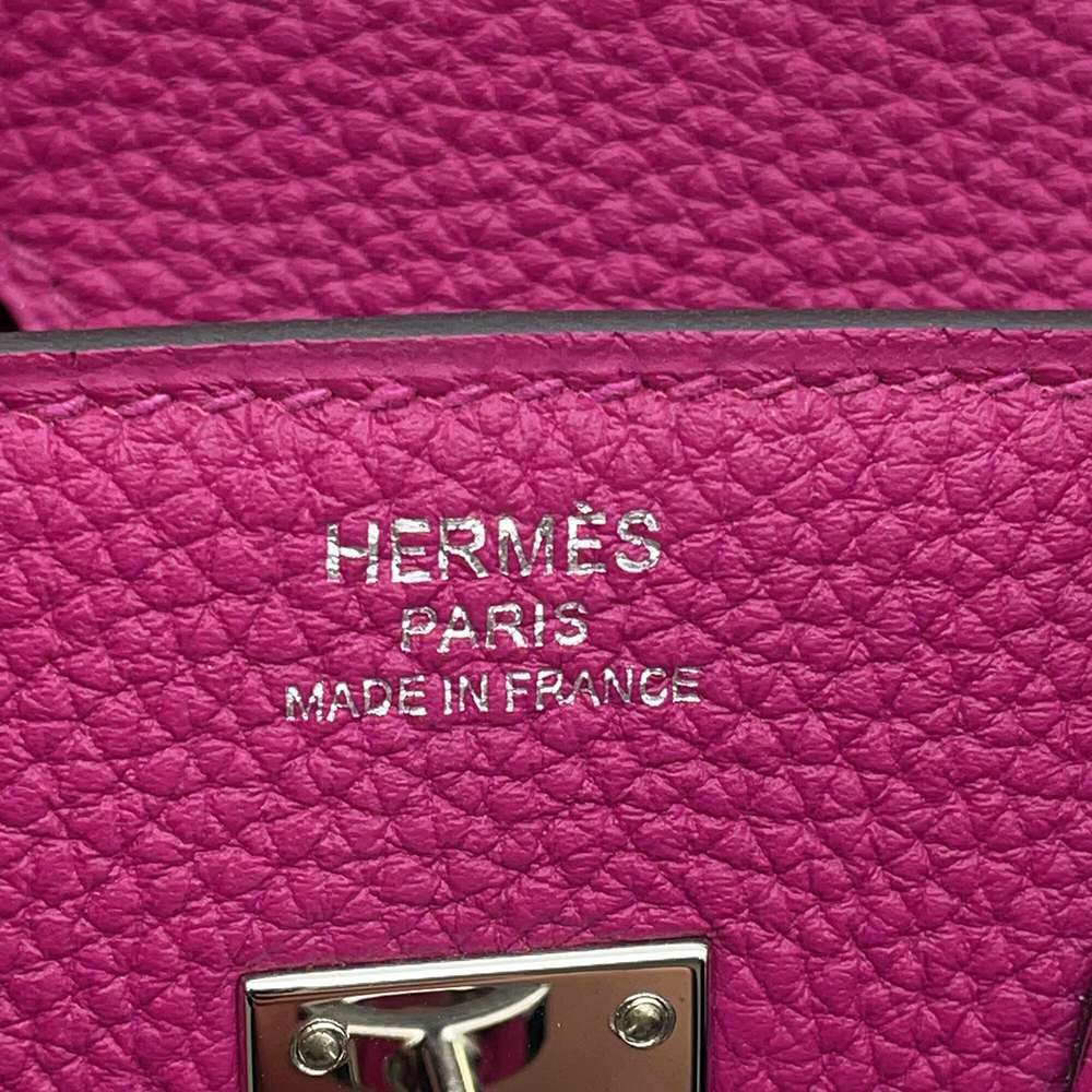 エルメス バーキン25 ローズパープル/シルバー金具 トゴ C刻印 HERMES Birkin ハンドバッグ