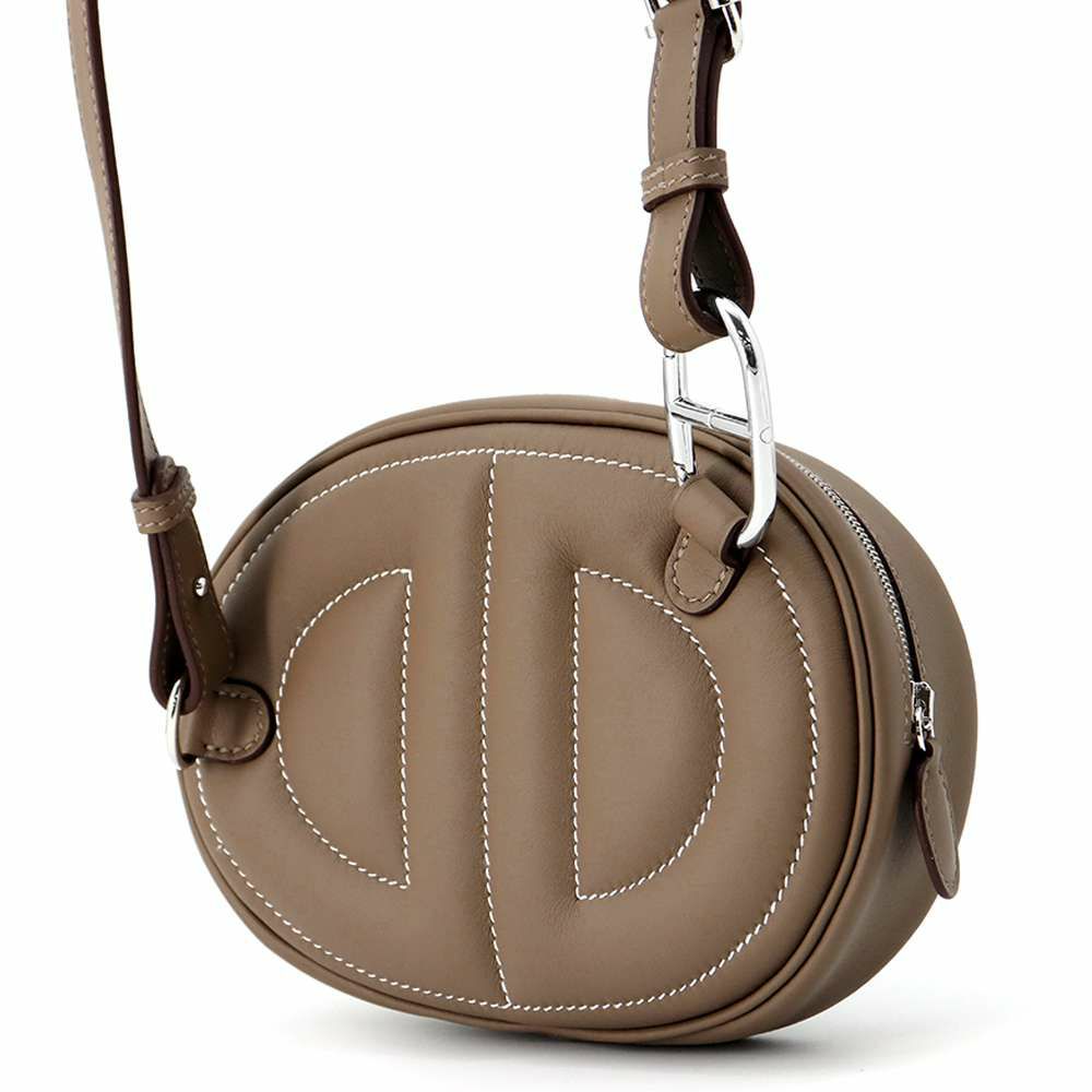 エルメス ウエストバッグ イン・ザ・ループ エトゥープ/シルバー金具 スイフト W刻印