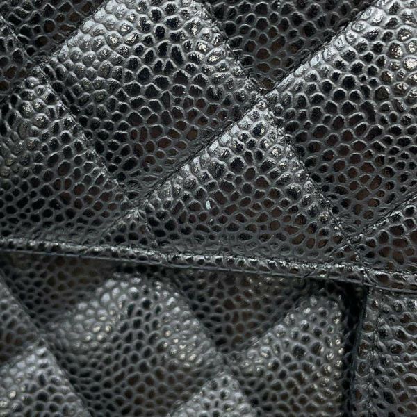 シャネル チェーンショルダーバッグ マトラッセ25 ココマーク キャビアスキン ダブルチェーン A01112 CHANEL 黒