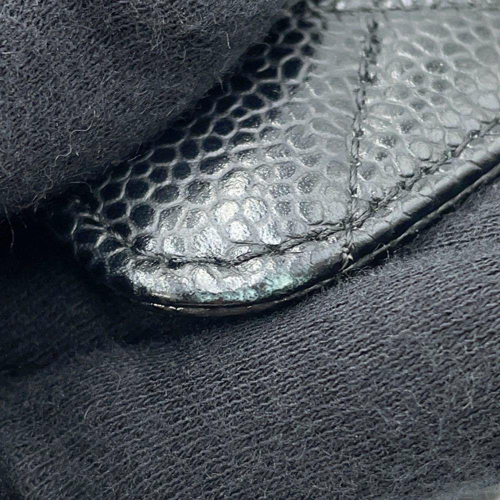 シャネル チェーンショルダーバッグ マトラッセ25 ココマーク キャビアスキン ダブルチェーン A01112 CHANEL 黒