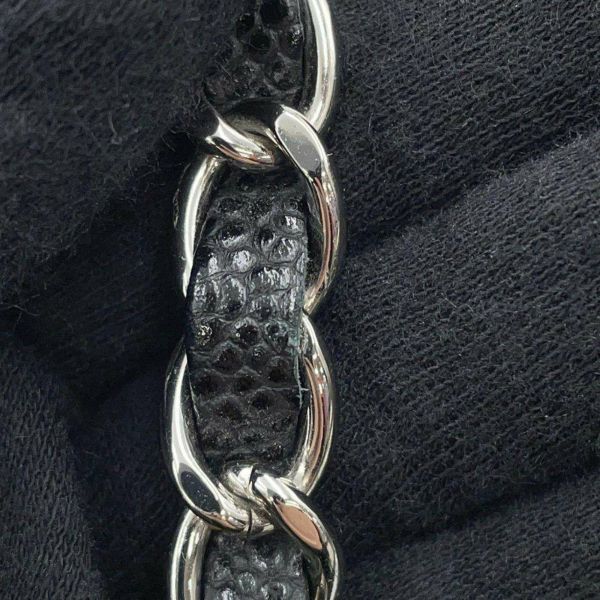 シャネル チェーンショルダーバッグ マトラッセ25 ココマーク キャビアスキン ダブルチェーン A01112 CHANEL 黒