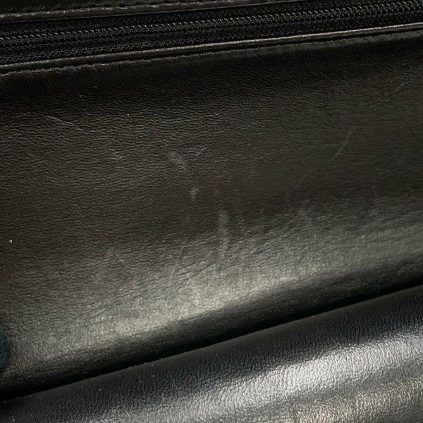 シャネル チェーンショルダーバッグ マトラッセ25 ココマーク ダブルチェーン ラムスキン A01112 CHANEL 黒