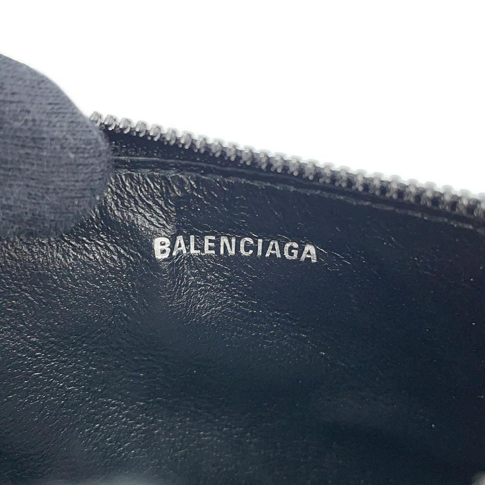 バレンシアガ コインケース フラグメントケース ロゴ 640535 BALENCIAGA 小銭入れ カードケース 黒