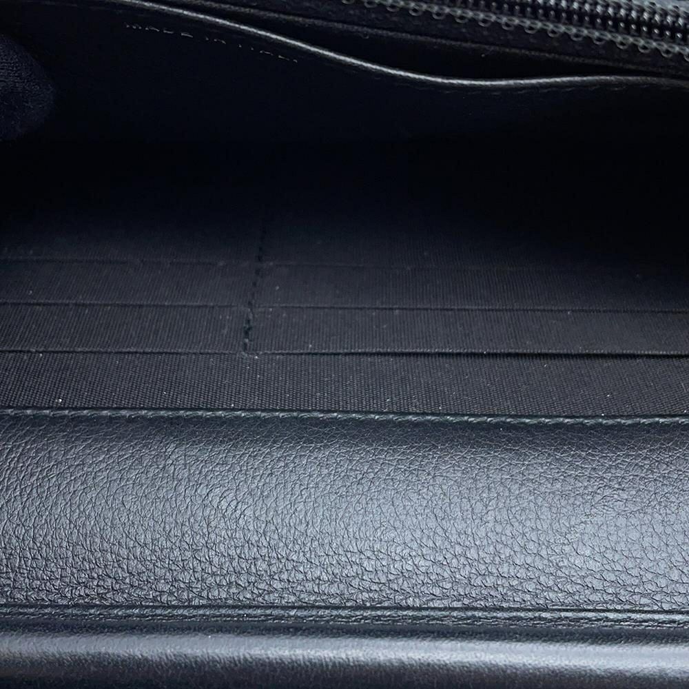 シャネル チェーンウォレット ワイルドステッチ ココマーク レザー CHANEL 財布 黒