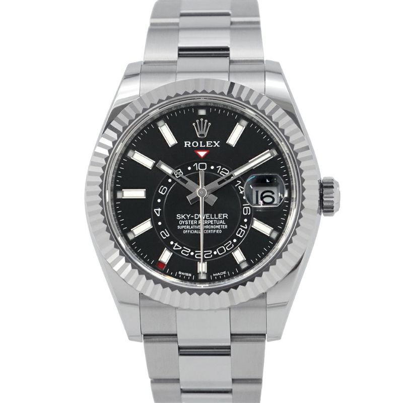 ロレックス スカイドゥエラー 326934 ROLEX 腕時計 黒文字盤
