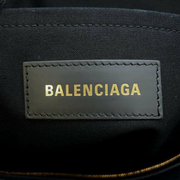 バレンシアガ トートバッグ ハードウェア ロゴ キャンバス 671400 BALENCIAGA バッグ 黒