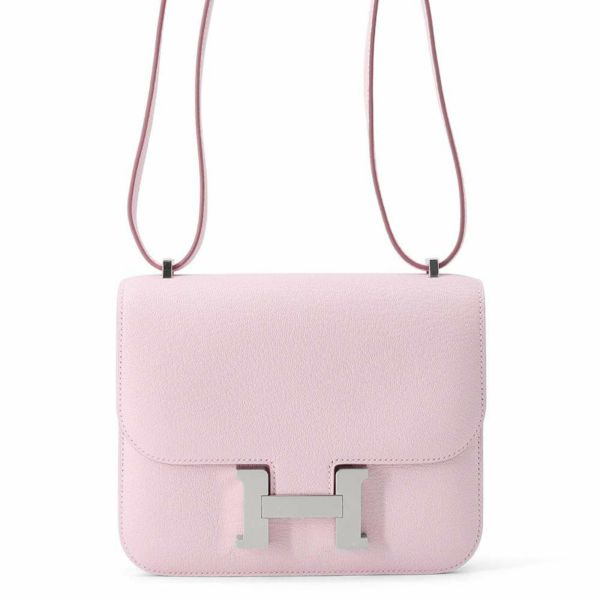 エルメス ミニ コンスタンス3 ミロワール モーヴペール/シルバー金具 シェブルミゾル W刻印