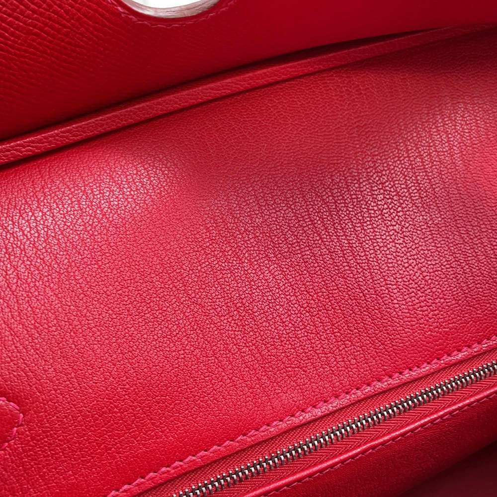 エルメス バーキン35 ルージュカザック/シルバー金具 エプソン R刻印 HERMES Birkin ハンドバッグ