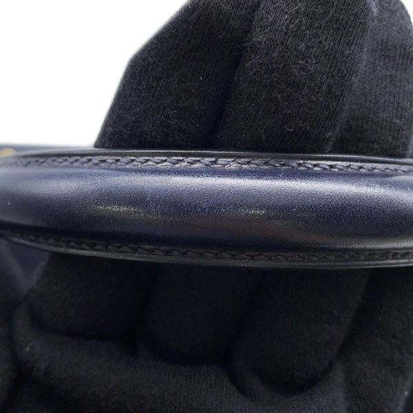 エルメス ハンドバッグ ケリー28 外縫い ブルーインディゴ/ゴールド金具 ボックスカーフ □C刻印 2wayショルダー