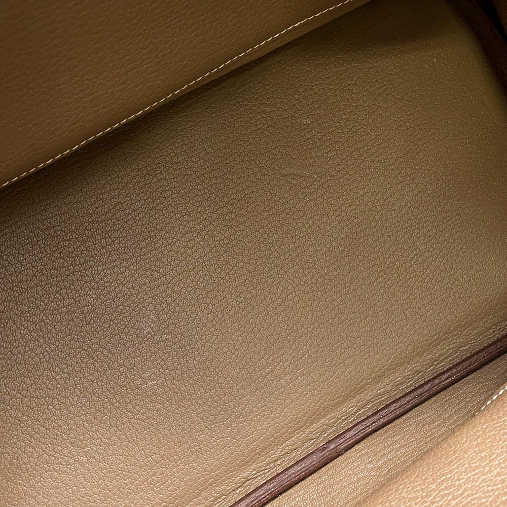 エルメス バーキン30 エトゥープ/シルバー金具 トゴ □Q刻印 HERMES Birkin ハンドバッグ