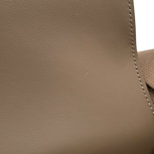 エルメス ショルダーバッグ ゲタ エトゥープ/シルバー金具 シェブルミゾル B刻印