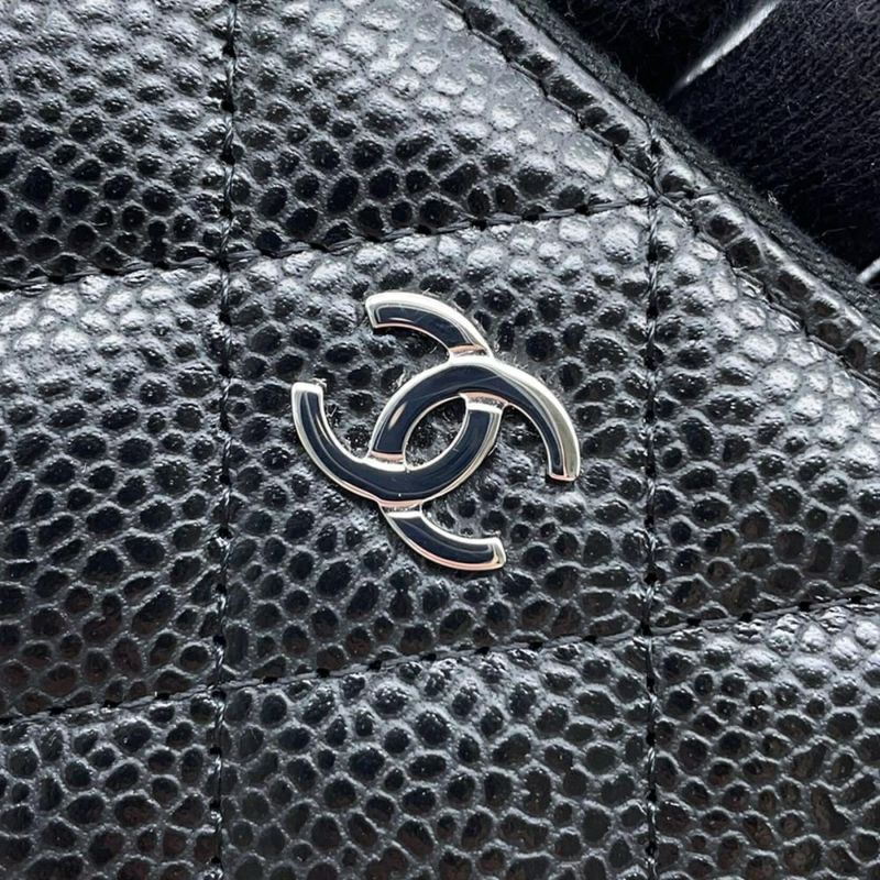 シャネル コインケース クラシック ジップコインパース マトラッセ ココマーク キャビアスキン AP0216 CHANEL 財布 黒
