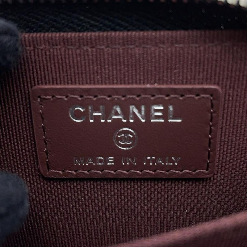 シャネル コインケース クラシック ジップコインパース マトラッセ ココマーク キャビアスキン AP0216 CHANEL 財布 黒