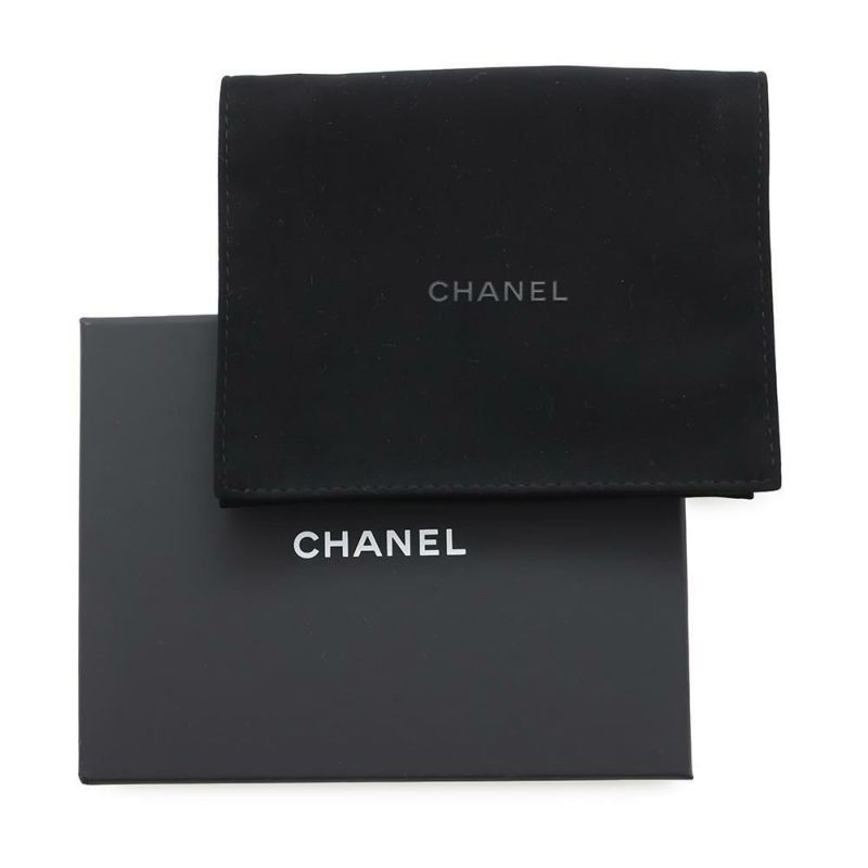 シャネル コインケース ココマーク マトラッセ ジップ コインパース ラインストーン キャビアスキン AP4560 CHANEL 財布 黒