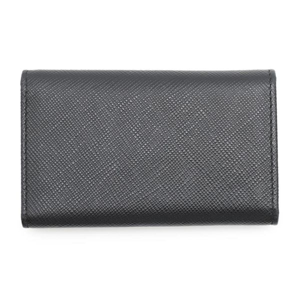 プラダ 6連キーケース サフィアーノ Saffianol 1PG222 PRADA キーケース 黒