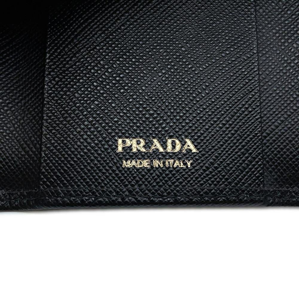 プラダ 6連キーケース サフィアーノ Saffianol 1PG222 PRADA キーケース 黒