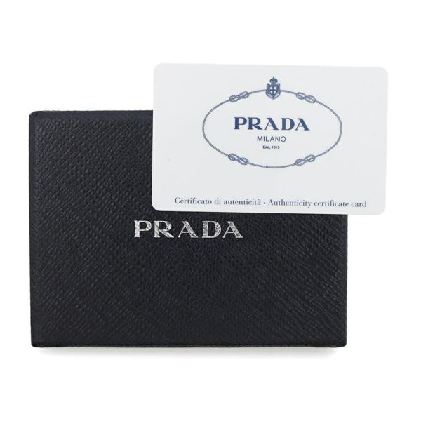 プラダ 6連キーケース サフィアーノ Saffianol 1PG222 PRADA キーケース 黒