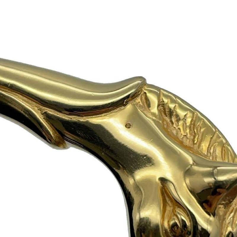 エルメス バングル シュバルホース ダブルヘッド 馬モチーフ メタル HERMES アクセサリー ブレスレット