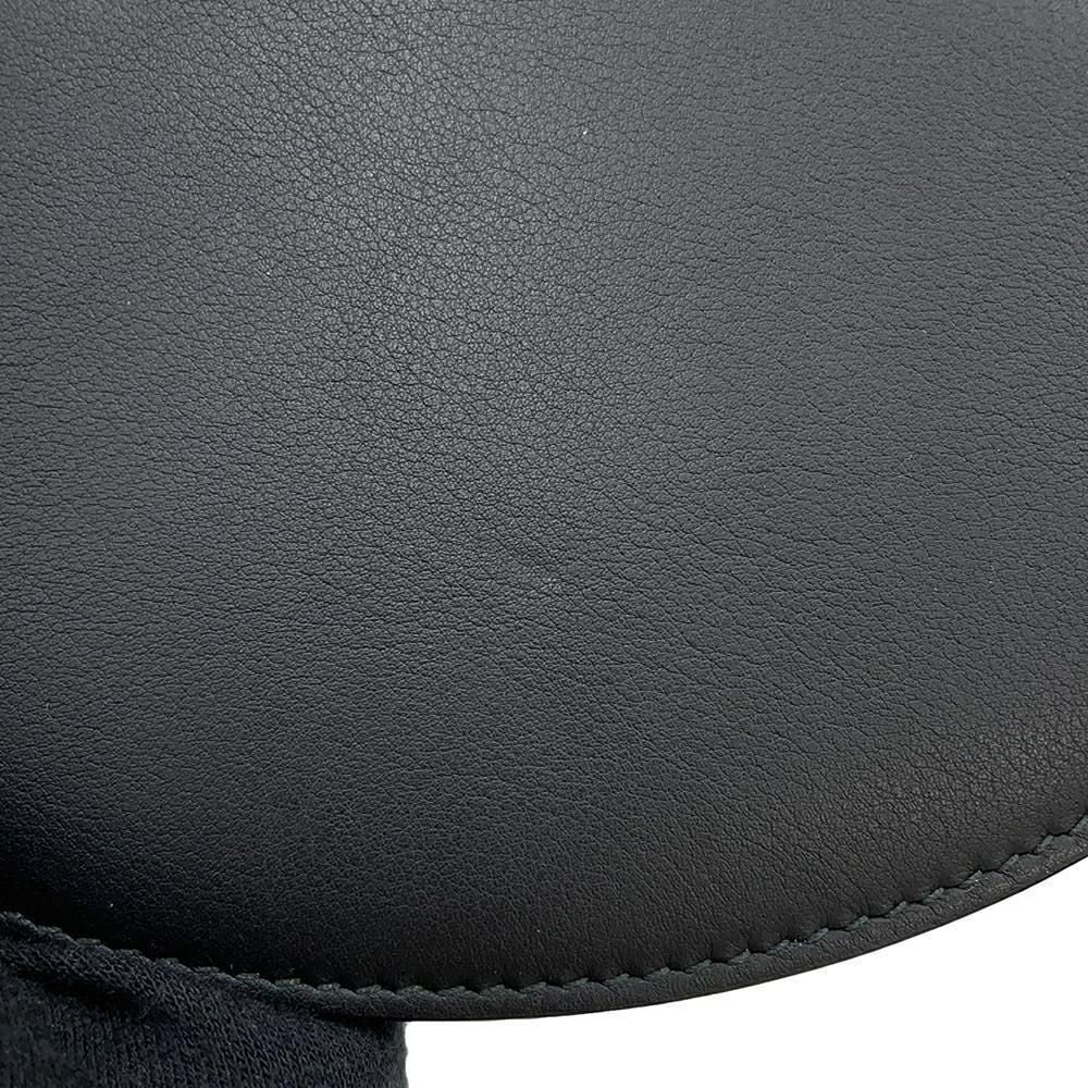 ティファニー 長財布 ハーフムーン ウォレット レザー Tiffany&Co. ラウンドファスナー 黒