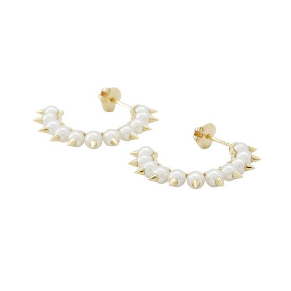 タサキ ピアス デインジャー トライブ イヤリング 淡水真珠 パール K18YG EC-3780 TASAKI フープピアス ジュエリー