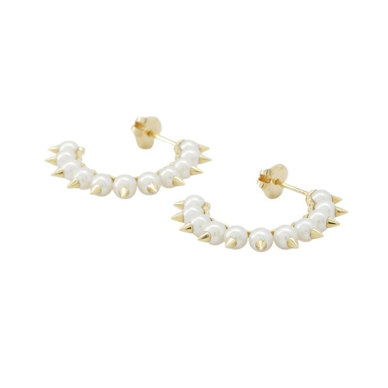 タサキ ピアス デインジャー トライブ イヤリング 淡水真珠 パール K18YG EC-3780 TASAKI フープピアス ジュエリー