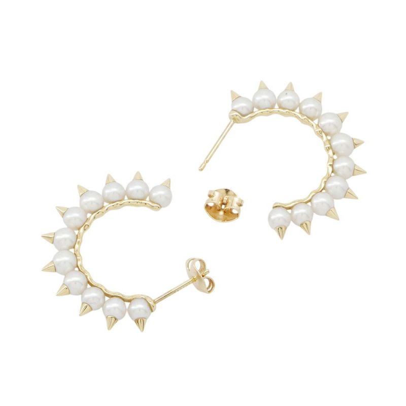 タサキ ピアス デインジャー トライブ イヤリング 淡水真珠 パール K18YG EC-3780 TASAKI フープピアス ジュエリー