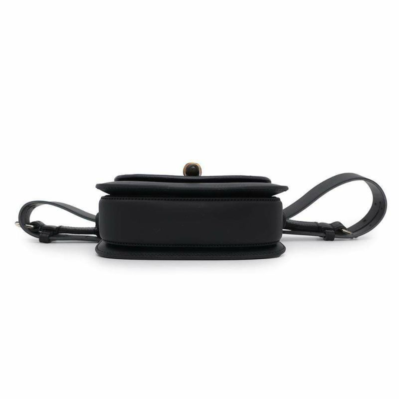 グッチ ボディバッグ バンブー 1947 ミニ ベルトバッグ レザー 681137 GUCCI ウエストバッグ ハンドバッグ 黒