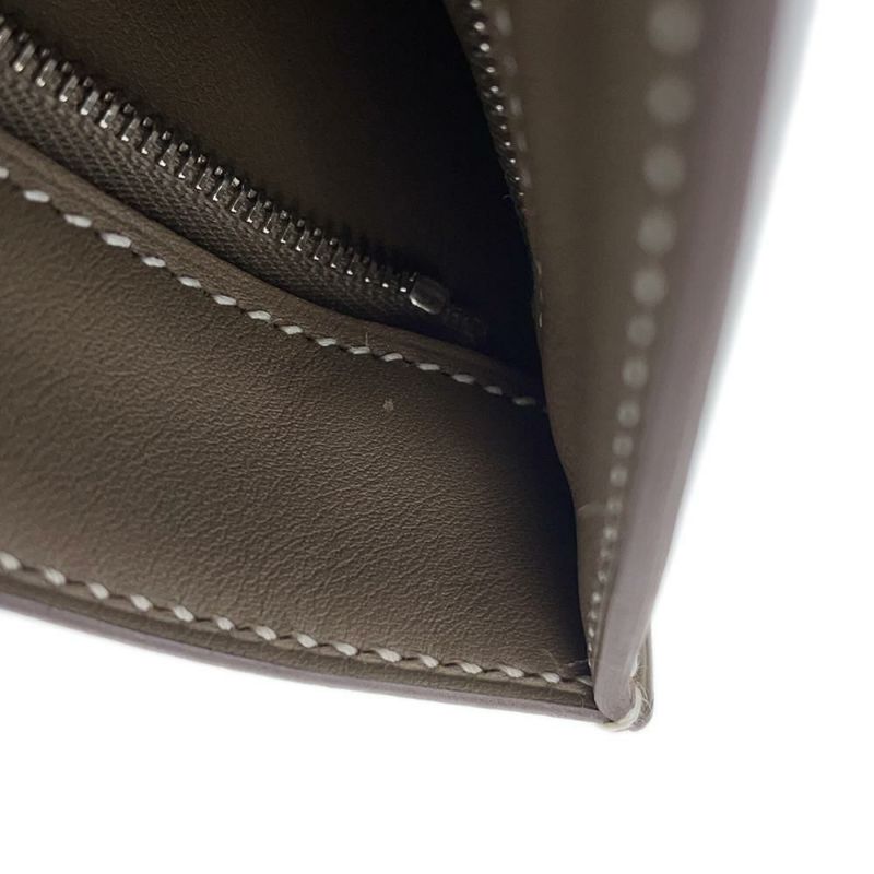 エルメス ボディバッグ ポルトフォイユ・ポッシャンプリュス エトゥープ/シルバー金具 スイフト U刻印