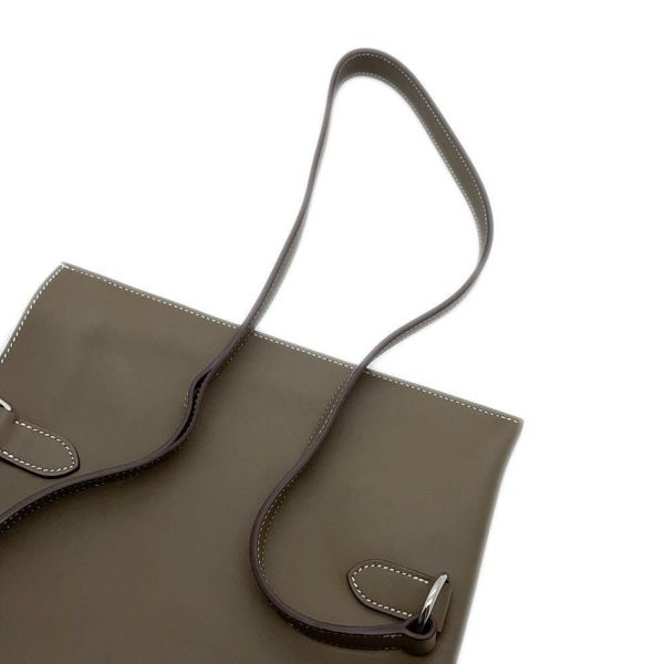 エルメス ボディバッグ ポルトフォイユ・ポッシャンプリュス エトゥープ/シルバー金具 スイフト U刻印