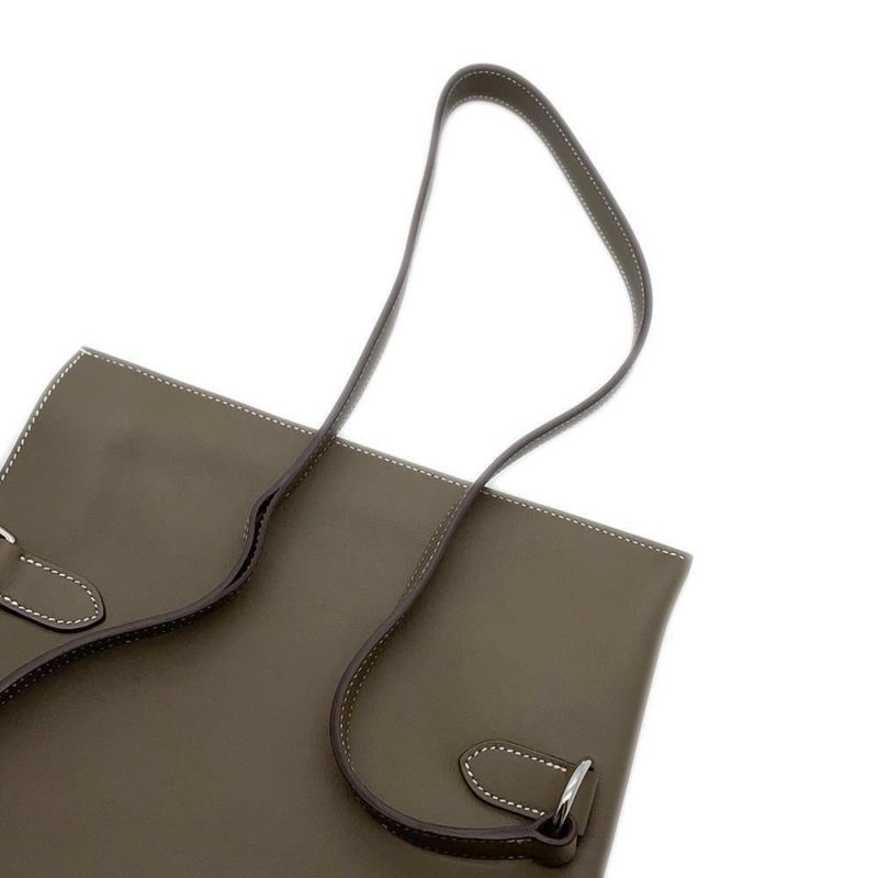 エルメス ボディバッグ ポルトフォイユ・ポッシャンプリュス エトゥープ/シルバー金具 スイフト U刻印