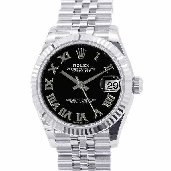 ロレックス デイトジャスト 278274 ROLEX 腕時計 黒文字盤