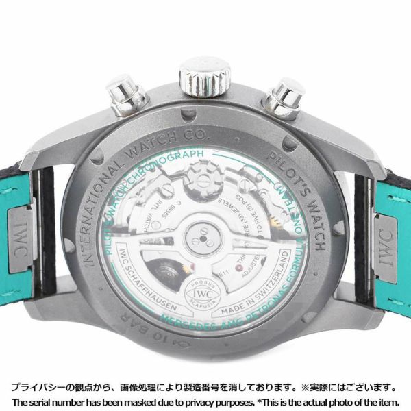 IWC パイロットウォッチ クロノグラフ メルセデス 黒文字盤