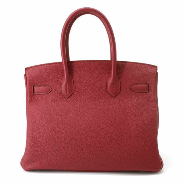 エルメス バーキン30 ルージュグレナ/ゴールド金具 トゴ T刻印 HERMES Birkin ハンドバッグ