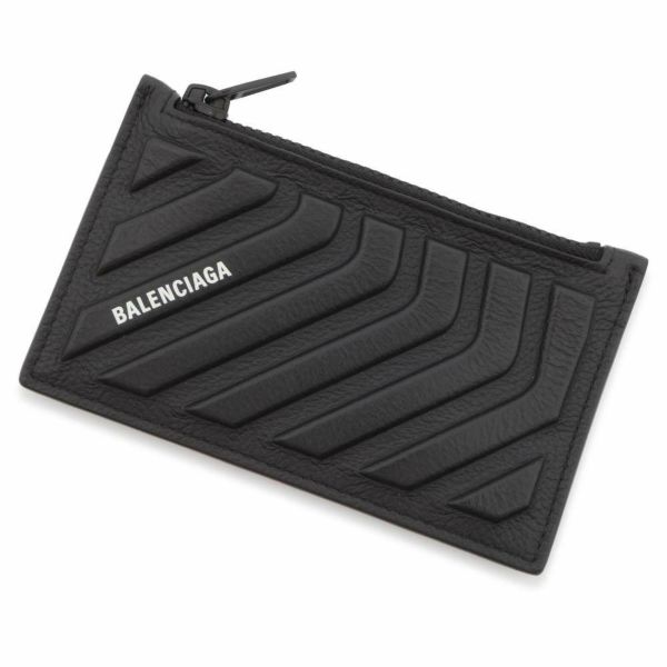 バレンシアガ カードケース CAR LONG COIN AND CARD HOLDER レザー 663714 BALENCIAGA 小銭入れ 黒